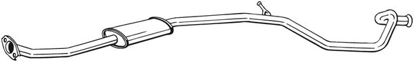 Средний глушитель выхлопных газов - 293-403 BOSAL