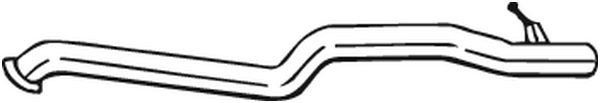 Tubo gas scarico - 800-117 BOSAL