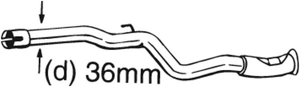 Repair Pipe, catalytic converter - 889-167 BOSAL