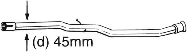 Tubo riparazione, Catalizzatore - 889-175 BOSAL