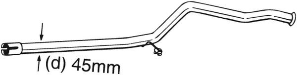Repair Pipe, catalytic converter - 889-181 BOSAL