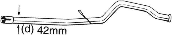 remonto vamzdis, katalizatorius - 889-183 BOSAL