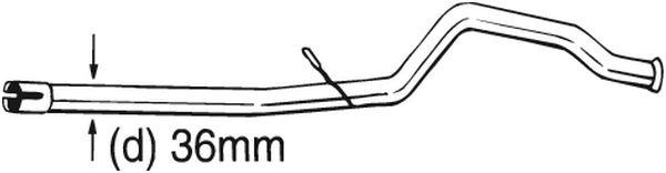 Ремонтная трубка, катализатор - 889-189 BOSAL