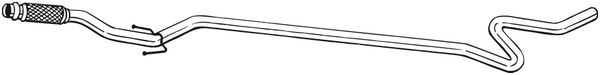 Abgasrohr - 952-143 BOSAL