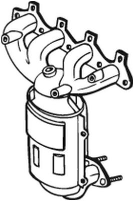 Catalytic Converter - 099-466 BOSAL