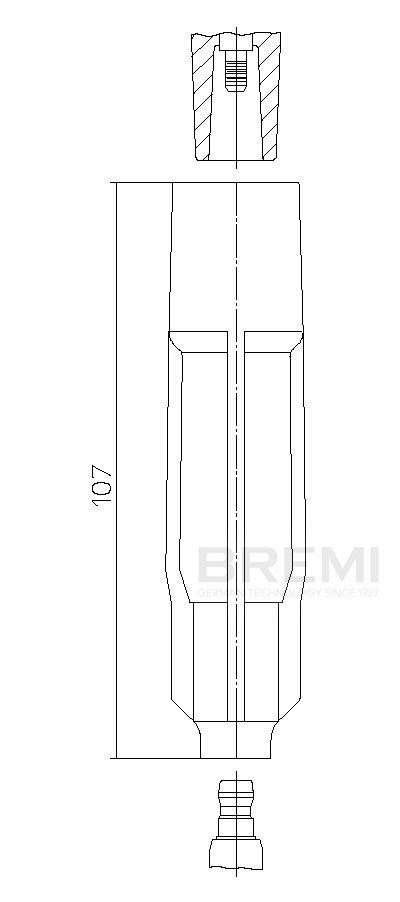 Stecker, Zündkerze - 13343/2 BREMI