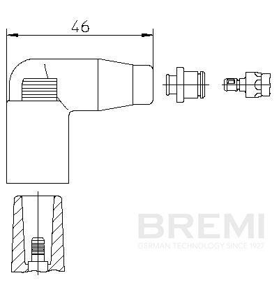 Cappuccio, Bobina d'accensione - 13552A1 BREMI