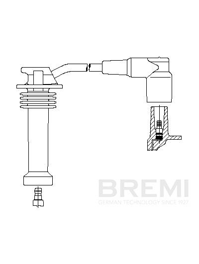 uždegimo laidas - 8A17/32 BREMI