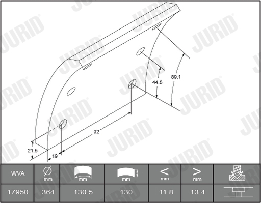 Brake Disc - 562764JC JURID