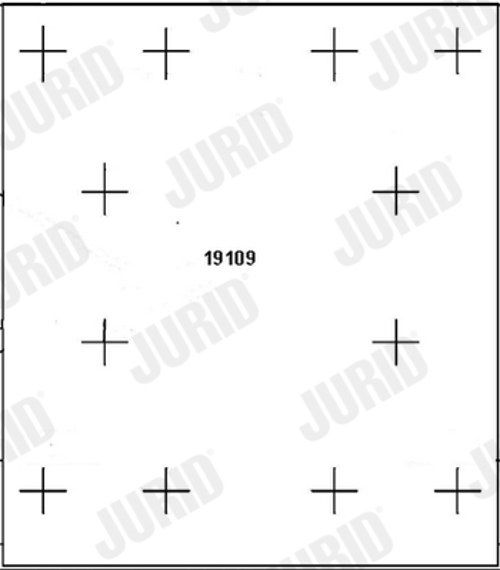 Brake Pad Set, disc brake - 573006J JURID