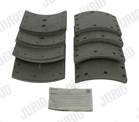 Комплект тормозных колодок, дисковый тормоз - 573135J JURID