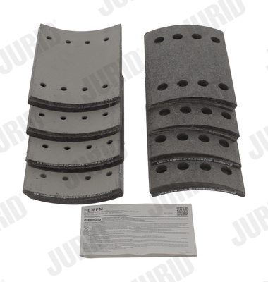 Комплект тормозных колодок, дисковый тормоз - 573210J JURID