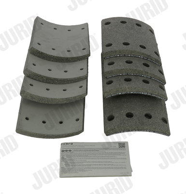 Комплект тормозных колодок, дисковый тормоз - 573258J JURID