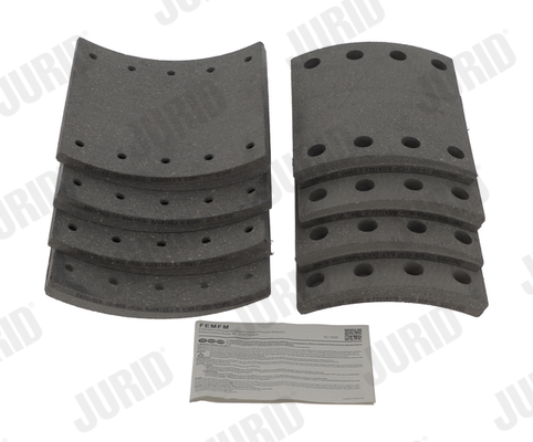 Комплект тормозных колодок, дисковый тормоз - 573604J JURID