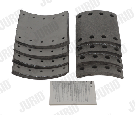 Комплект тормозных колодок, дисковый тормоз - 573608J JURID