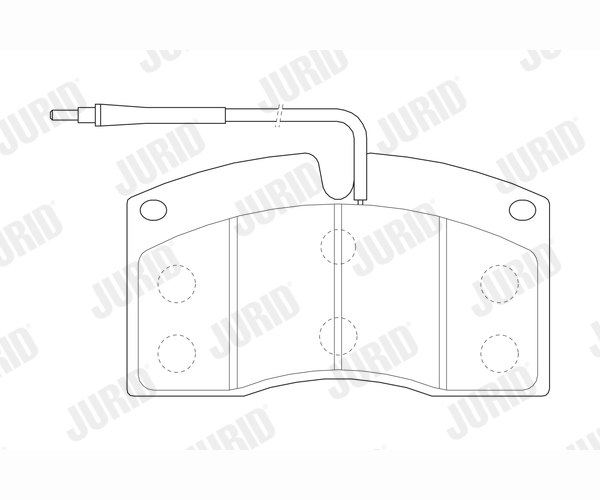 Brake Pad Set, disc brake - 573611J JURID