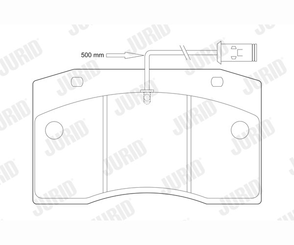 Brake Pad Set, disc brake - 573613J JURID