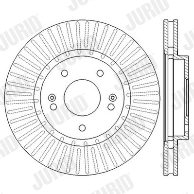 Brake Disc - 562549JC JURID
