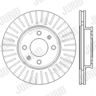 Brake Disc - 562554JC JURID