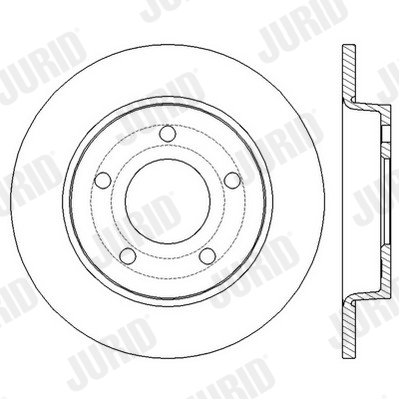 Brake Disc - 562560JC JURID