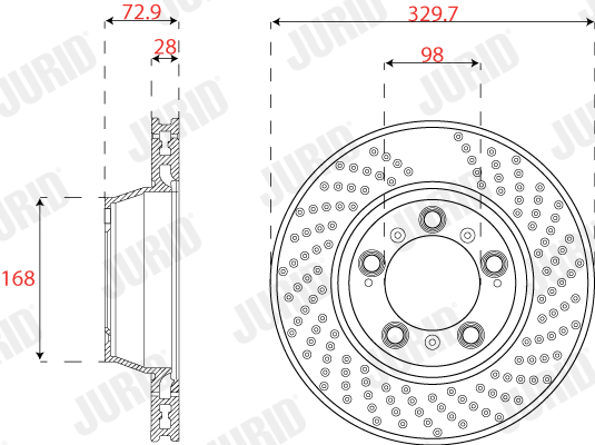 Brake Disc - 562587JC-1 JURID
