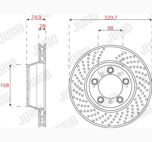 Brake Disc - 562590JC-1 JURID