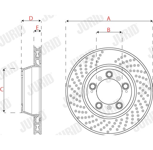 Brake Disc - 562590JC-1 JURID