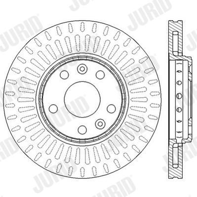 Brake Disc - 562595JC JURID