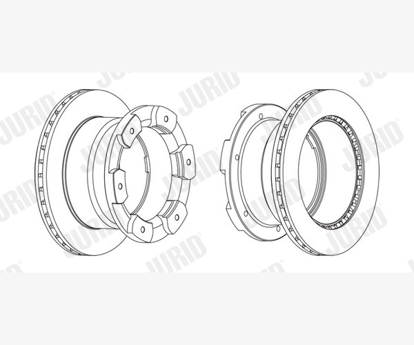 Brake Disc - 562805JC-1 JURID