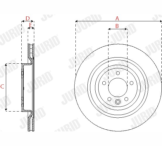 Brake Disc - 563250JC-1 JURID