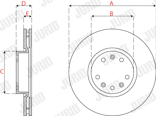 Brake Disc - 563275JC JURID