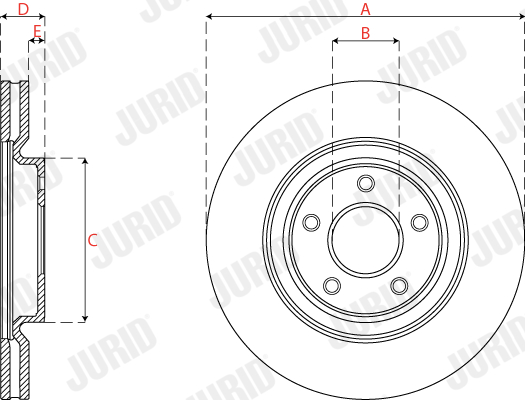 Brake Disc - 563277JC-1 JURID