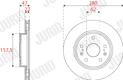 Brake Disc - 563279JC JURID