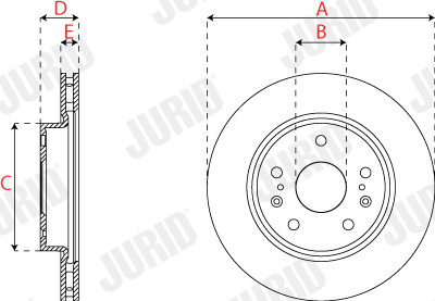 Brake Disc - 563279JC JURID