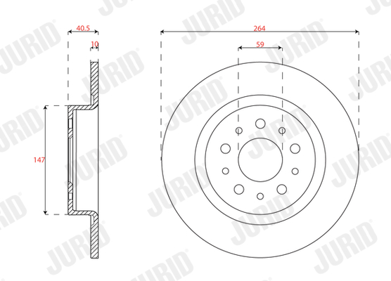 Brake Disc - 563296JC JURID