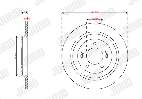 Brake Disc - 563300JC JURID