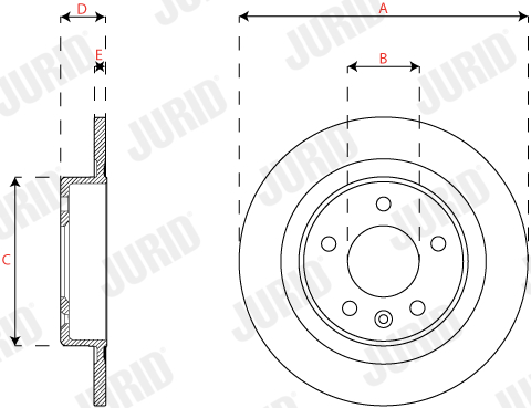 Brake Disc - 563311JC JURID