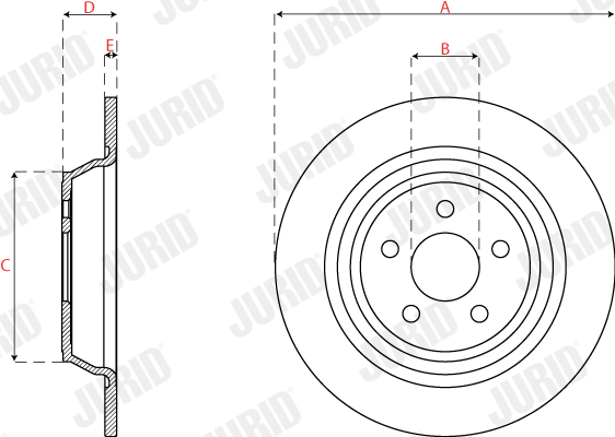 Brake Disc - 563318JC JURID