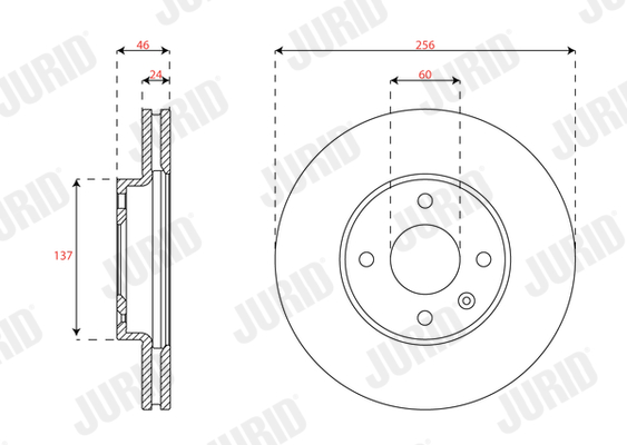 Brake Disc - 563342JC JURID