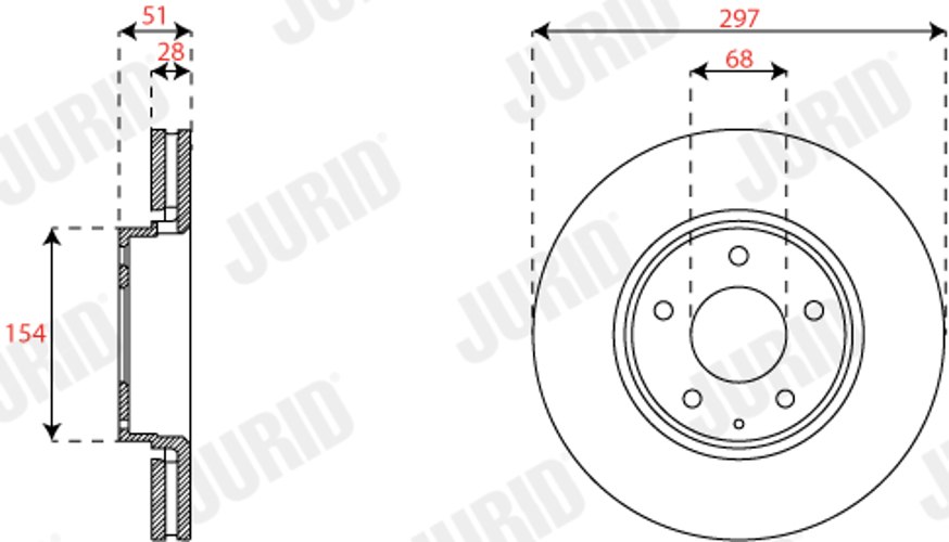 Brake Disc - 563356JC JURID