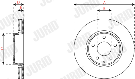 Brake Disc - 563356JC JURID