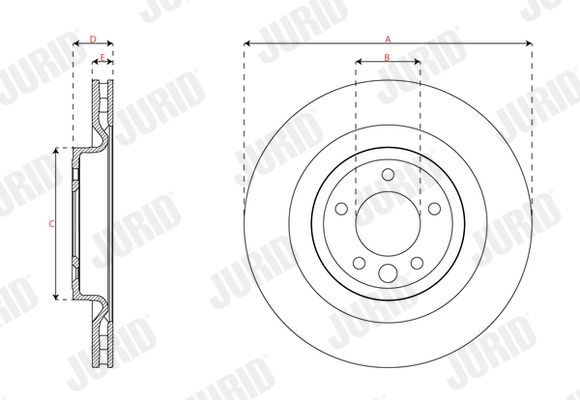 Brake Disc - 563399JC-1 JURID