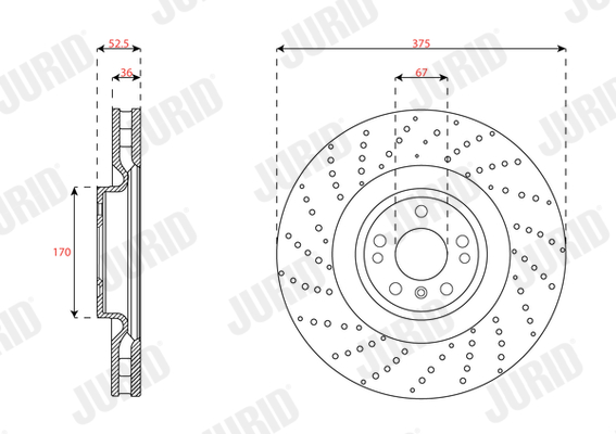 Brake Disc - 563483JC-1 JURID