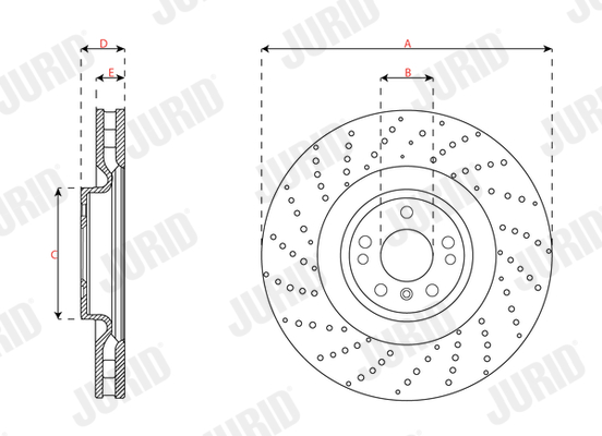 Brake Disc - 563483JC-1 JURID