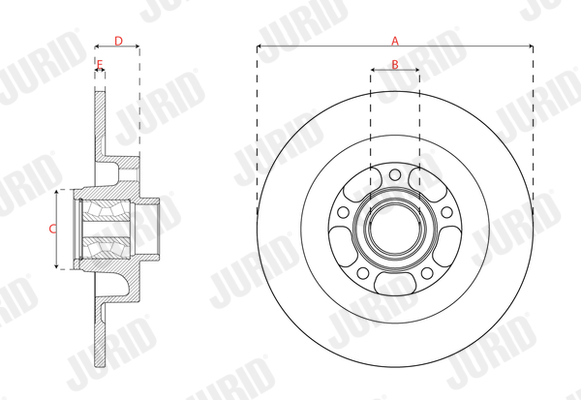 Brake Disc - 563557JC-1 JURID