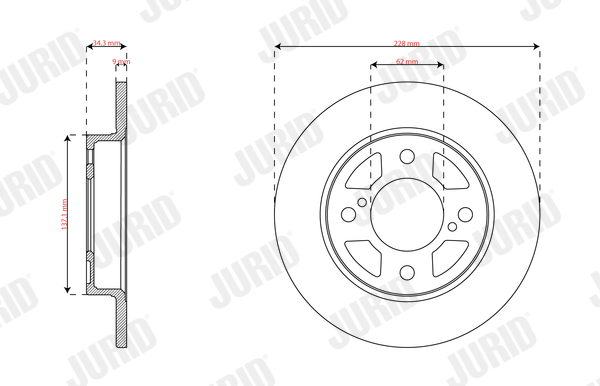 Brake Disc - 563584JC JURID