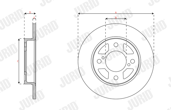 Brake Disc - 563584JC JURID