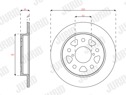 Brake Disc - 563585JC JURID