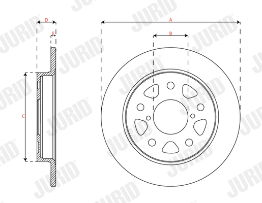 Brake Disc - 563585JC JURID