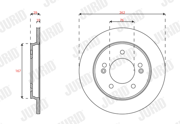 Brake Disc - 563592JC JURID